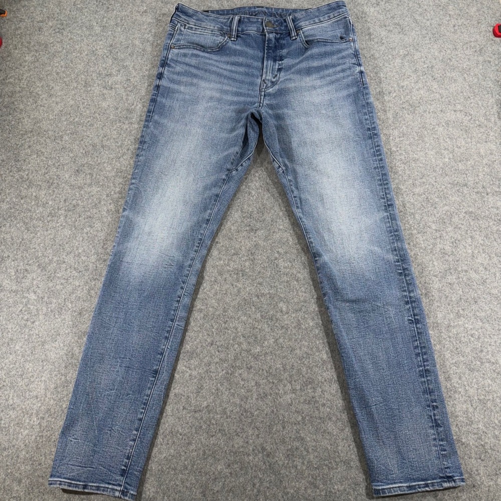 American Eagle Airflex+ Mens Slim Fit Blue Denim Jeans‎ 31x32 Medium Wash